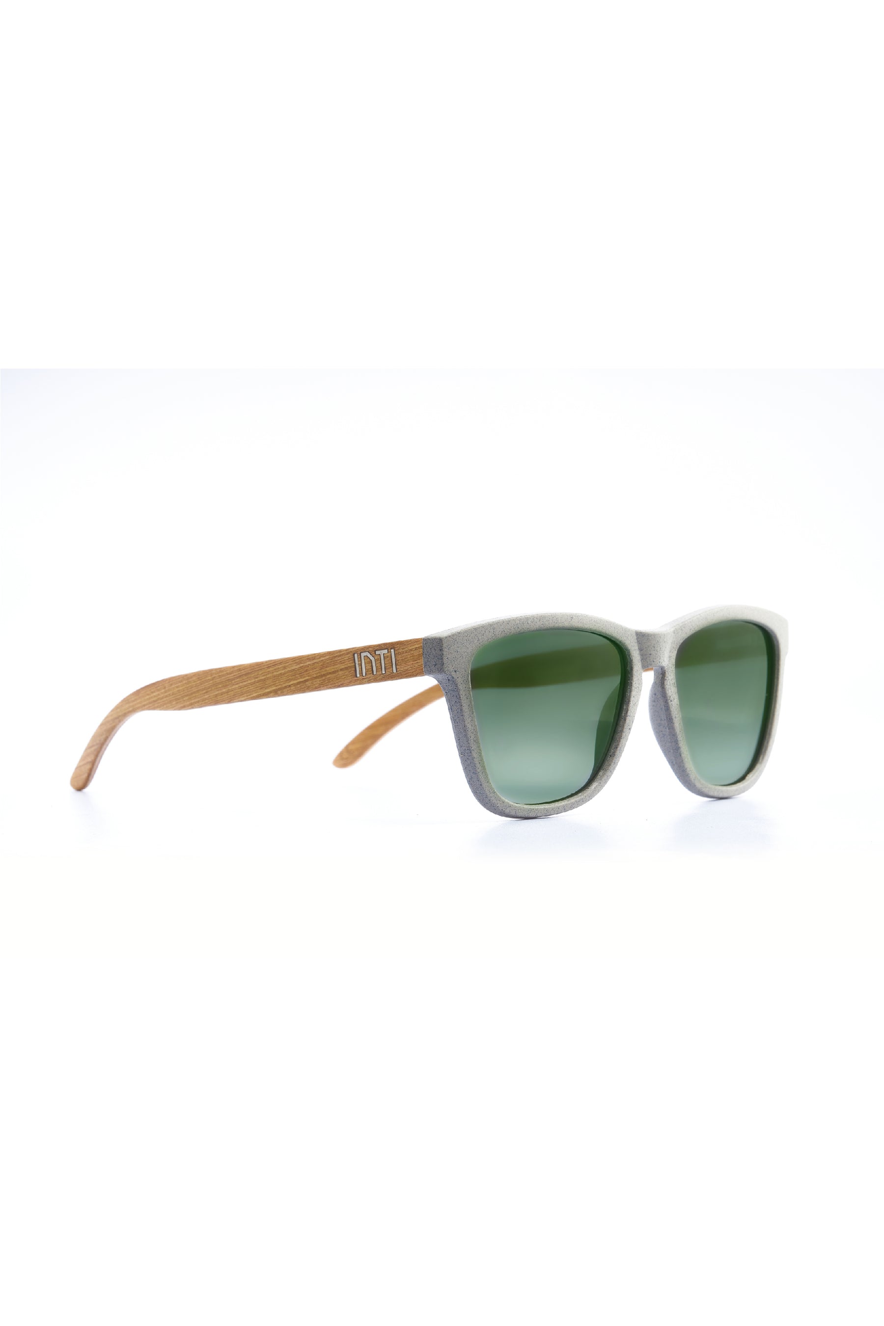 Green Fade Wooden Sunglasses - INTI