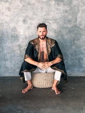 The Warrior Unisex - Luxury Silk Robe