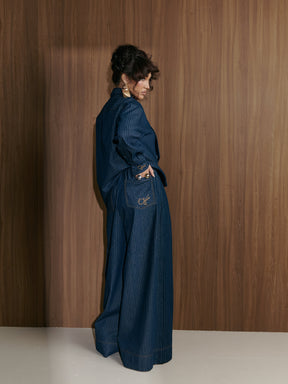 Denim Pinstripe AMARA Pants