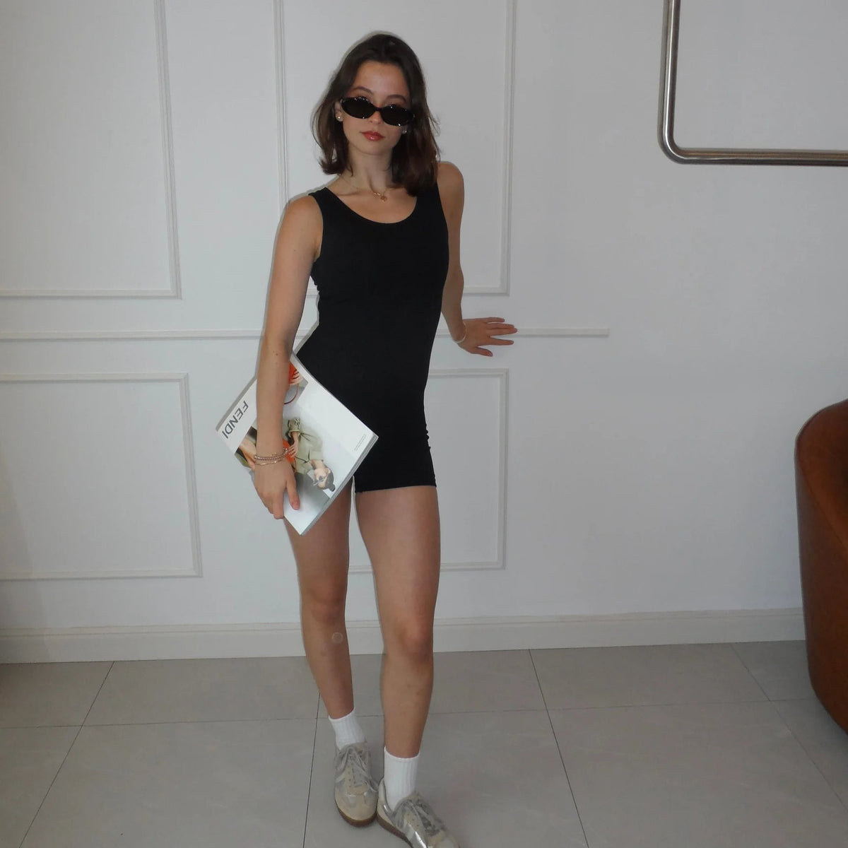 BALLERINA BLACK ONESIE