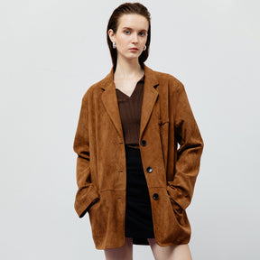 LENNOX SUEDE BLAZER JACKET