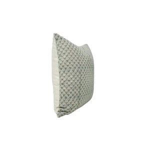 Artfully Hand Block Printed Viscose Linen Pillow Cover- Mogra