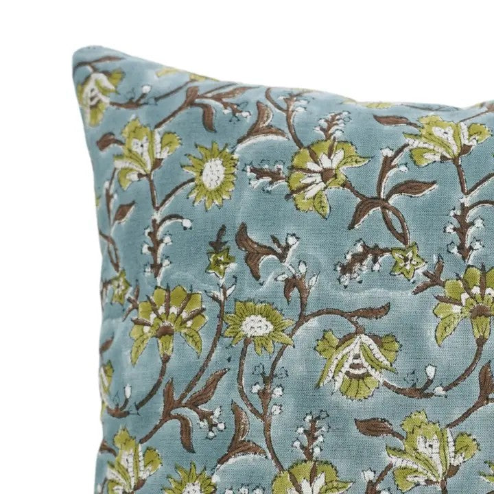 Stylsih Hand Block Printed Handmade Viscose Linen Pillow Cover - Nayaab
