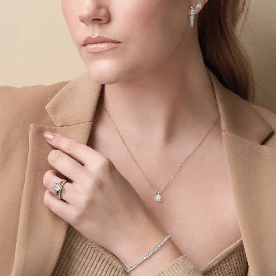 14K Gold 1 CT Lab-Grown Diamond 18" Necklace