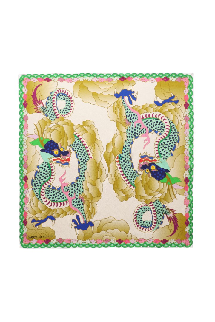 Wendy Morrison X Skylence Talisman Dragon Silk Scarf