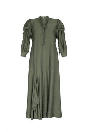 Carlie Asymmetrical Dress | Olive