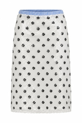 CELESTE SEQUIN DOT SKIRT