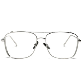 Round Big Frame Sunglasses - Clear