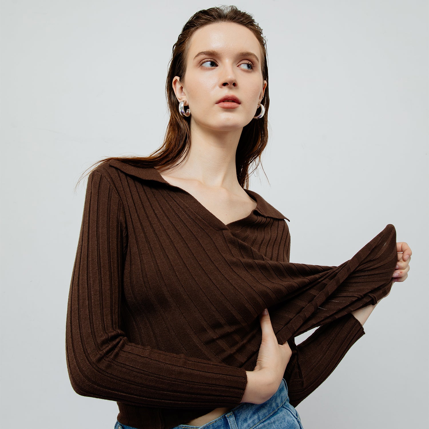 VESPER RIBBED KNIT TOP