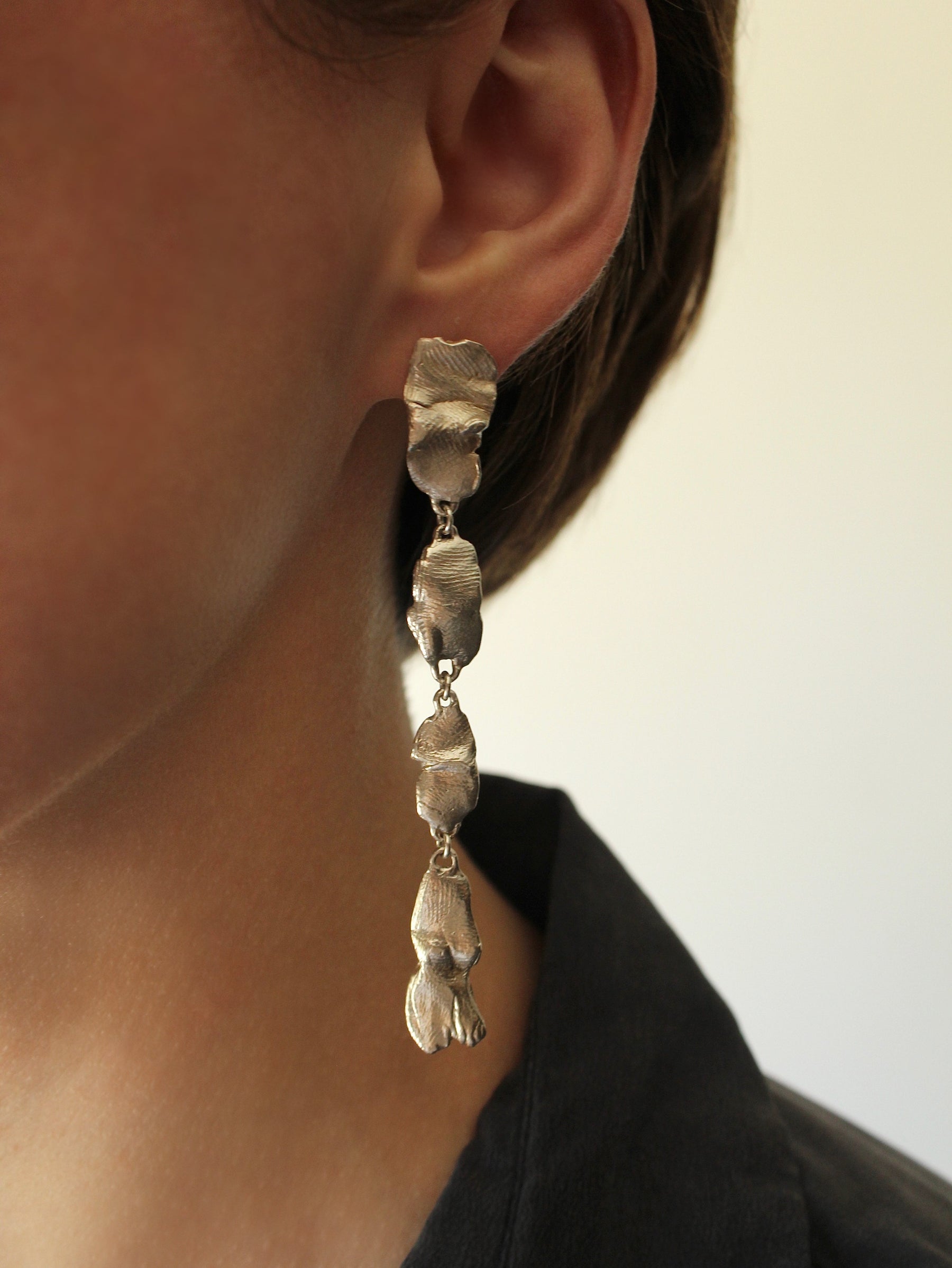 Hyades Silver Drop Earrings