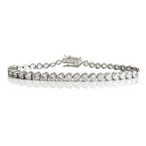 THE “MARIE” HEART BEZEL TENNIS BRACELET