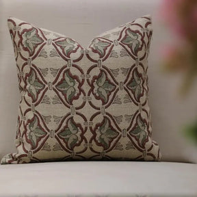 Bohemian Style Pillow Cover Thick Linen Pillow- Hridyavan