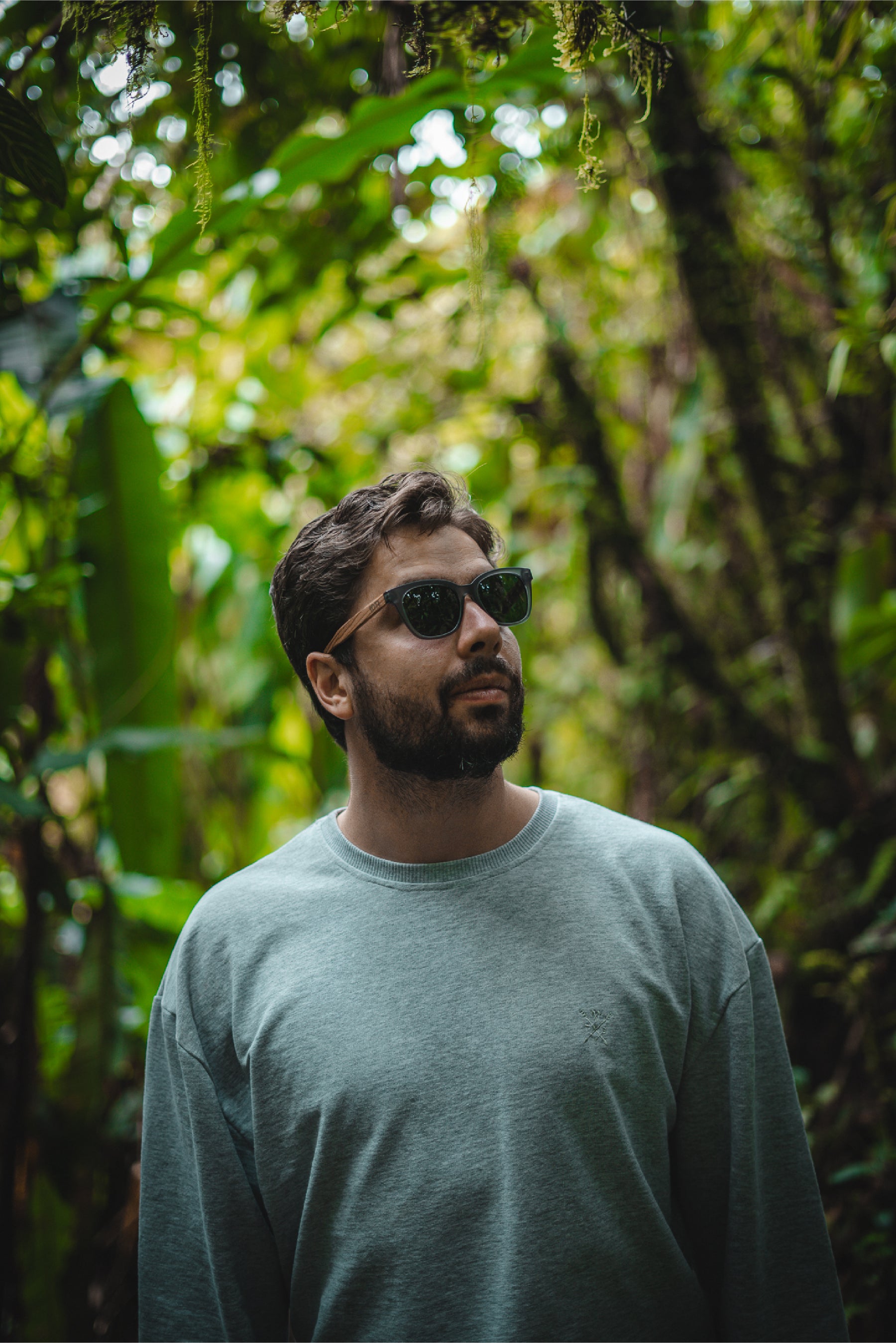 Grey Cat-Eye Wooden Sunglasses - INTI