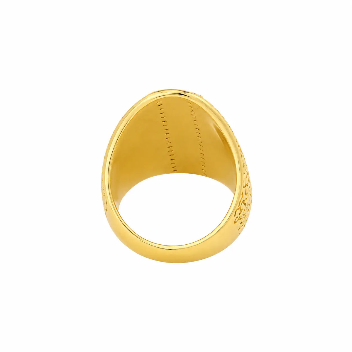 18k Gold Vermeil Eclipse Flower Onyx Ring