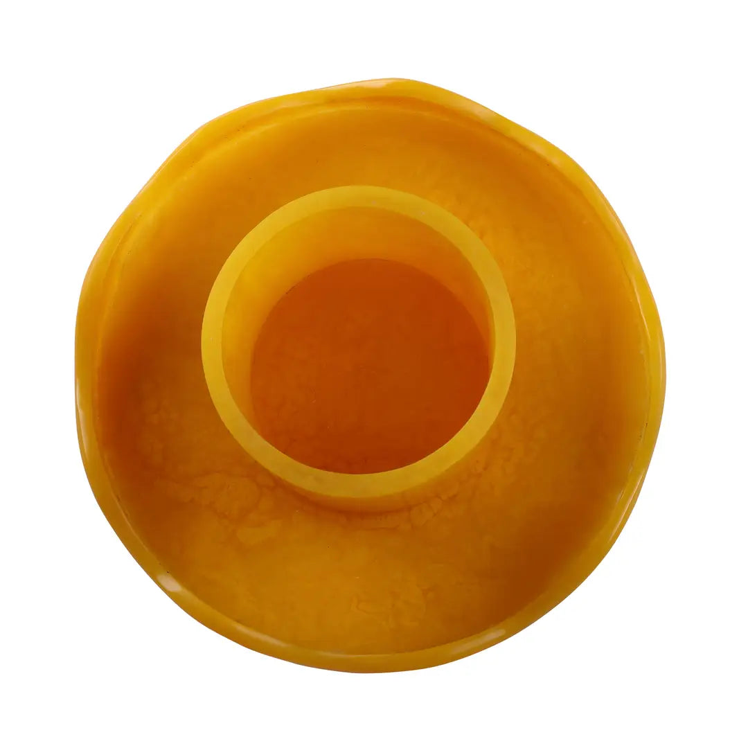 Scallop Handmade Resin Cake stand, Mustard - 9.5x4.5 Inches