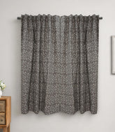 Pishta Handcrafted Floral Vintage Pure Linen Curtain