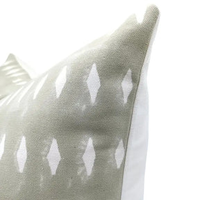 Boho Décor Design handmade block print Thick Cotton White Pillow Cover -Omji