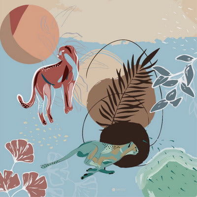 floating jaguars handkerchief