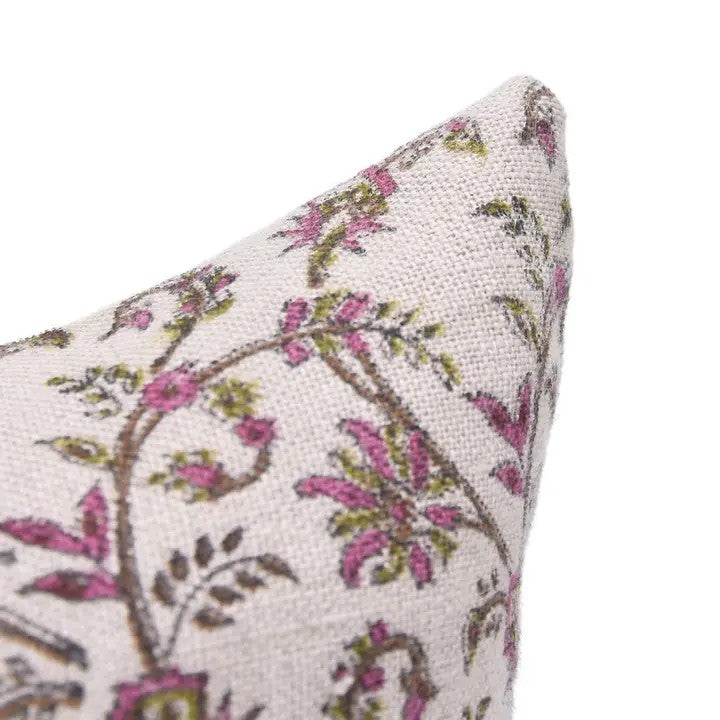 Hand Block Print Thick linen designer Pillow Cover- Varanasi