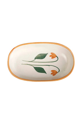 Handmade Ceramic Serving Bowl - Amber , 1.5 X 8 X 4 Inches (set Of 2)