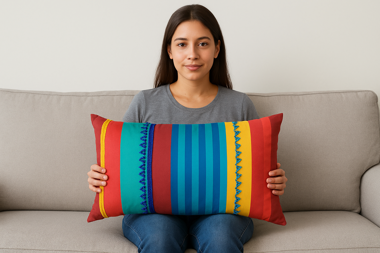 Marula Beaded | Decorative Throw Pillow