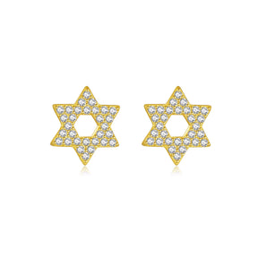 Pavé Star Of David Stud Earrings