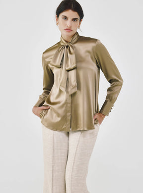 Silk Bow Blouse