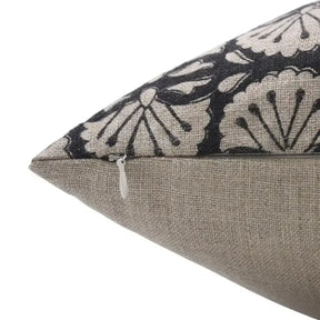 Handmaade Design Block Thick Linen Cushion Cover - Bijhni