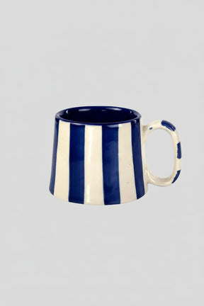 Ceramic Striped Coffee Cup Set - 220ml