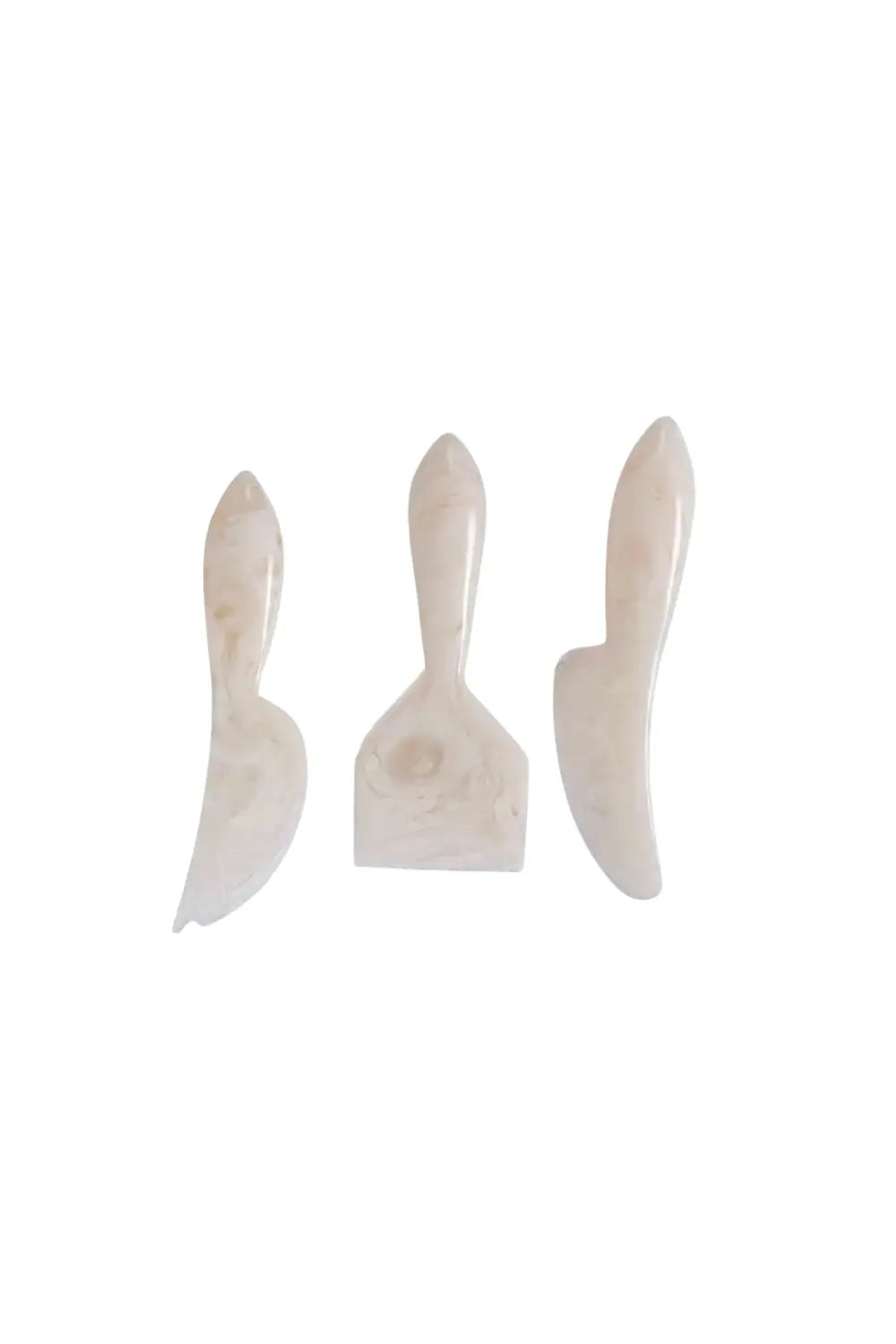 Resin Cheese Knife, Vanilla  (set Of 3)  - 6 Inches