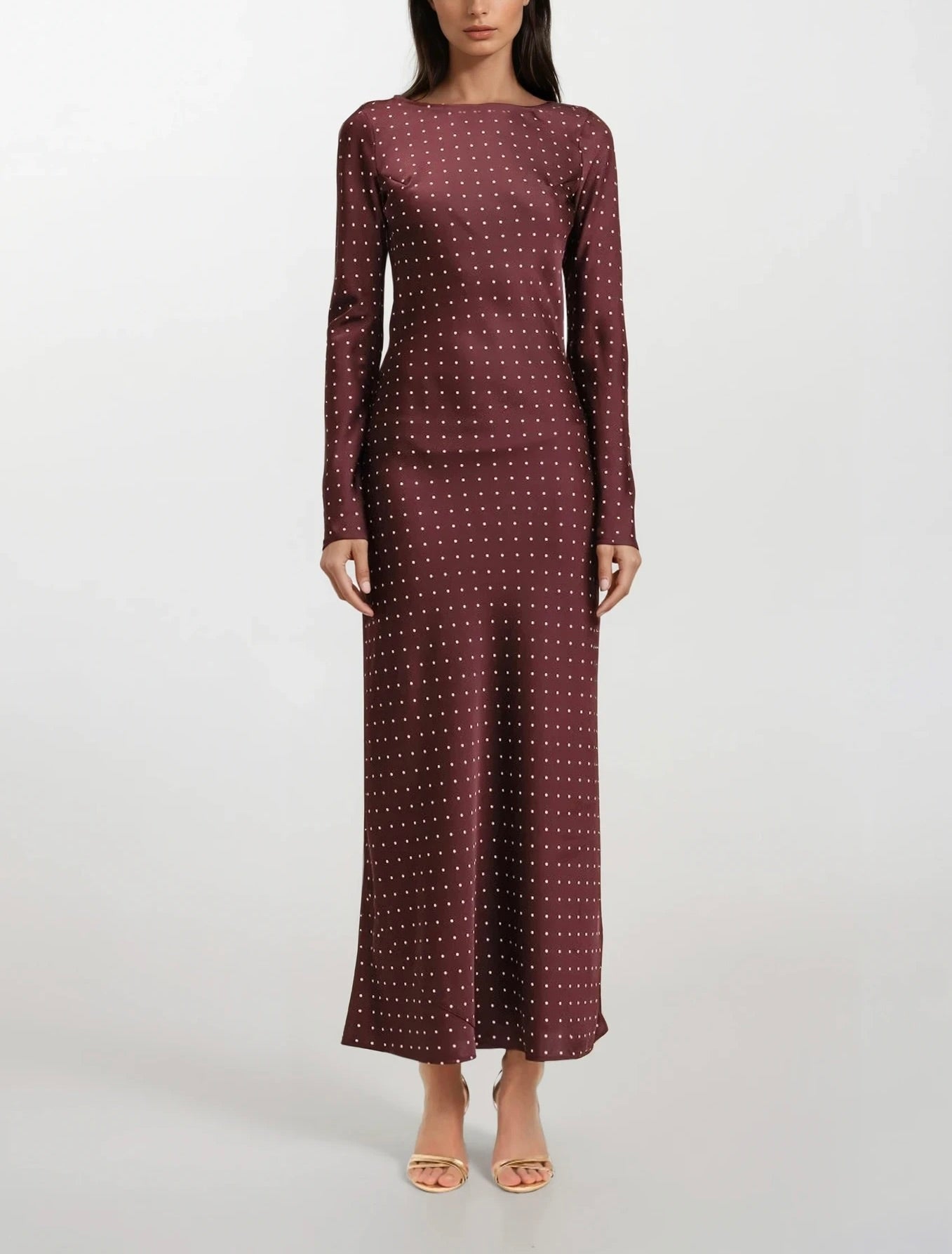 Adele Polka-Dot Gown