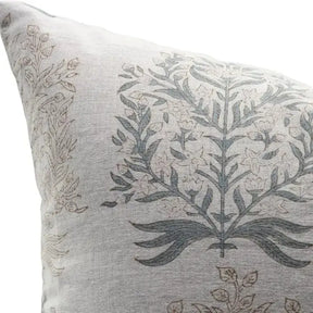Indian Hand Block Printed Design Pure Linen Pillow Cover - Vrindavan