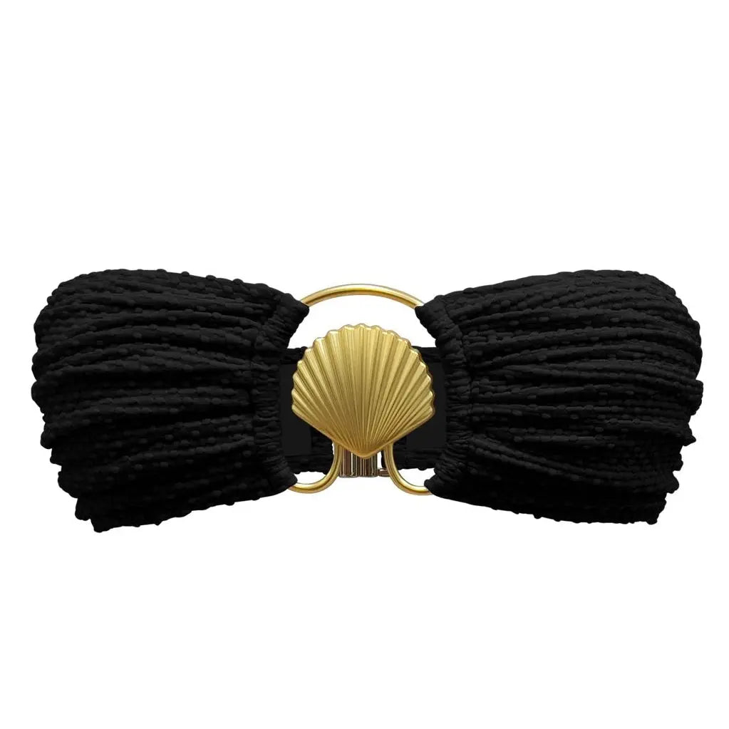 Seashell Bikini Top - Black