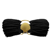 Seashell Bikini Top - Black