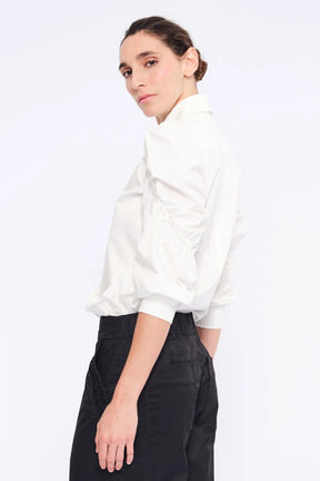 Bimba Puff Sleeve Blouse | White