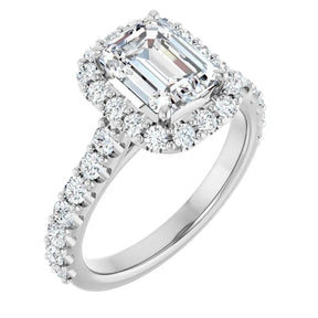 2 1/2 CT Lab-Grown Diamond Engagement Ring in 14K Gold