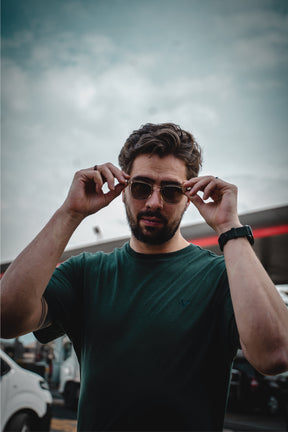 Caramel Brown Wooden Sunglasses - INTI