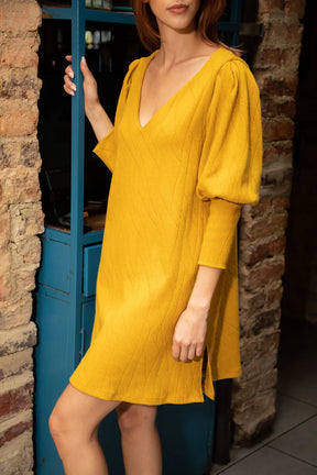 Trendy Mustard Dress