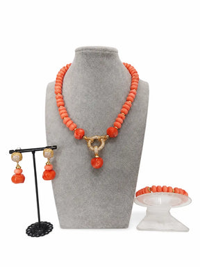 Adun Coral Necklace Set