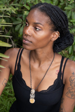 In Golden Solitude Necklace