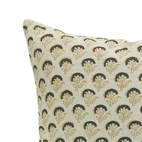 Traditional Handmade Block Print Boho Pure Linen Pillow Cover- Juju Flower