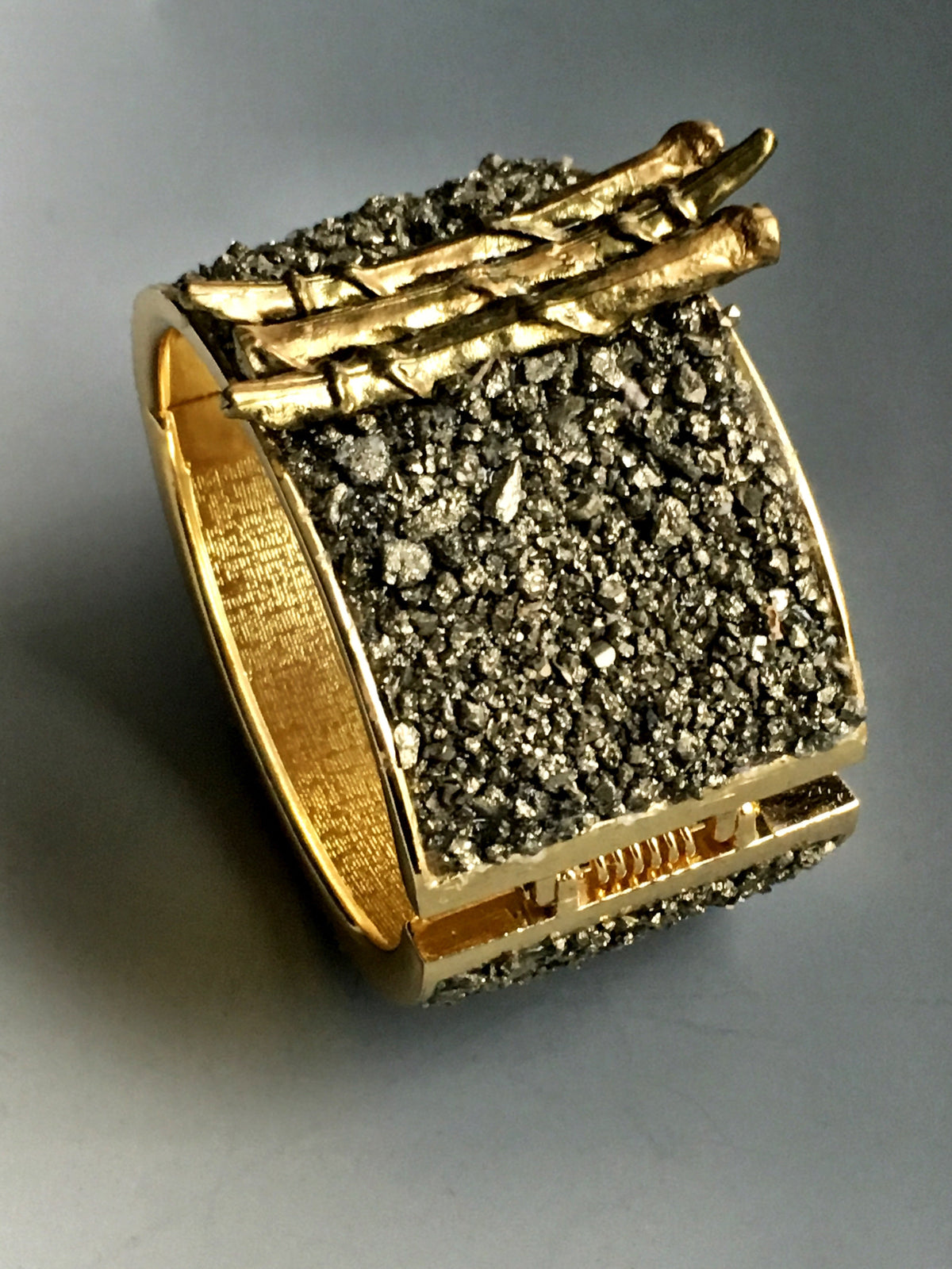 Sticks & Stones Pyrite Cuff