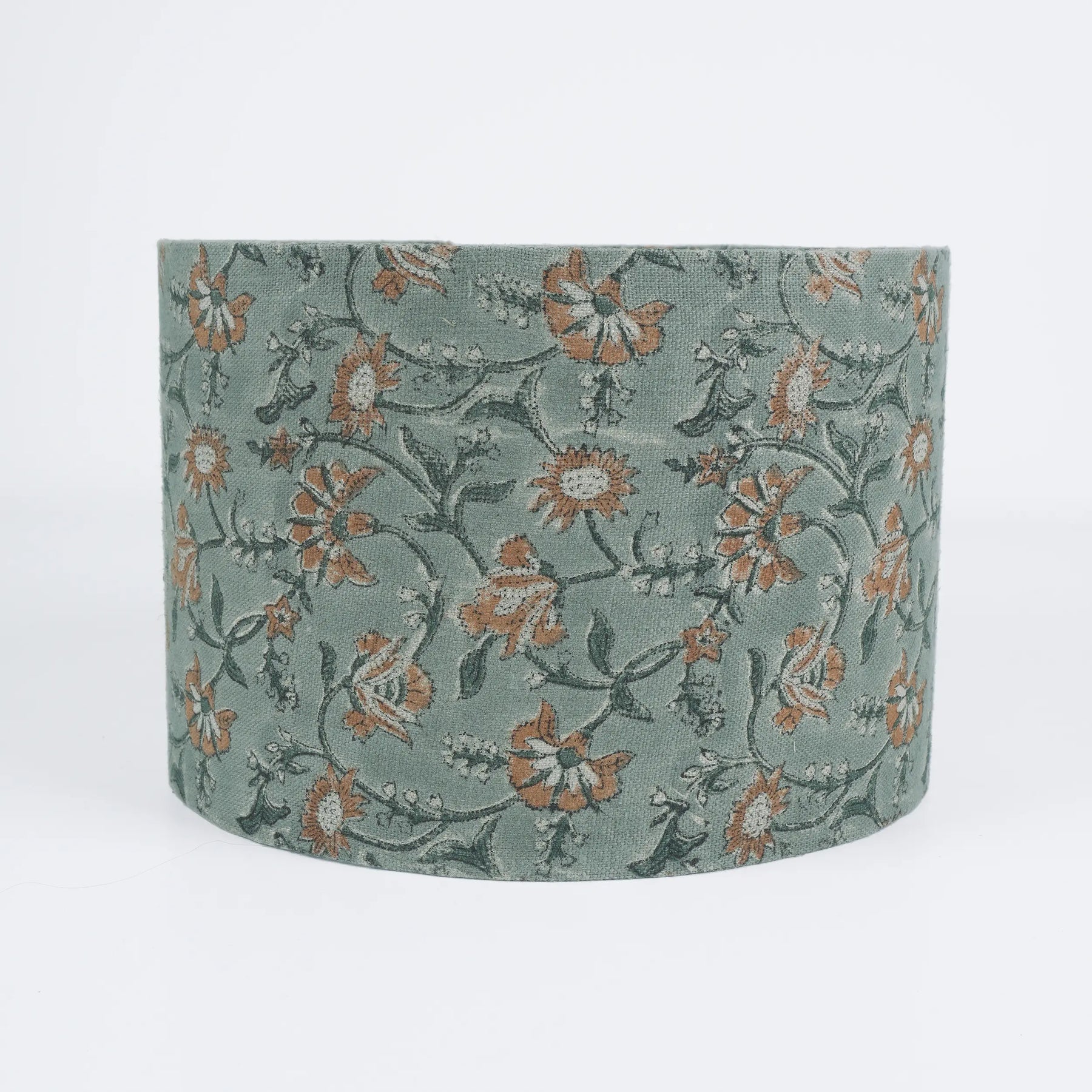 Home Decor Hand Block Print Thick Linen Lampshade – Nayab