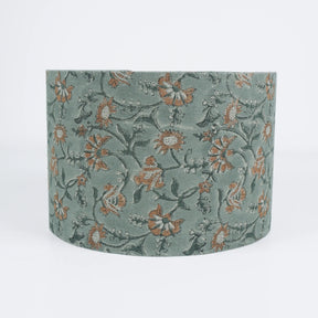Home Decor Hand Block Print Thick Linen Lampshade – Nayab