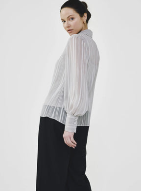 Sheer Stripe Blouse