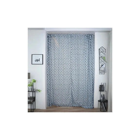 Handcrafted Block Printed Viscose Colored Linen Curtain - Genda Pushp