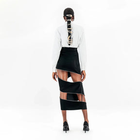 Spiral Zipper Skirt