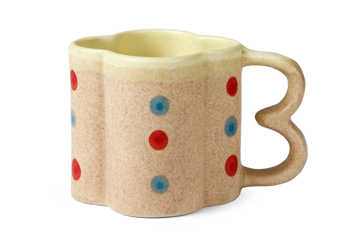 Color Pop Coffee Mug - Brown , 3 x 3.5 Inches - Set of 4