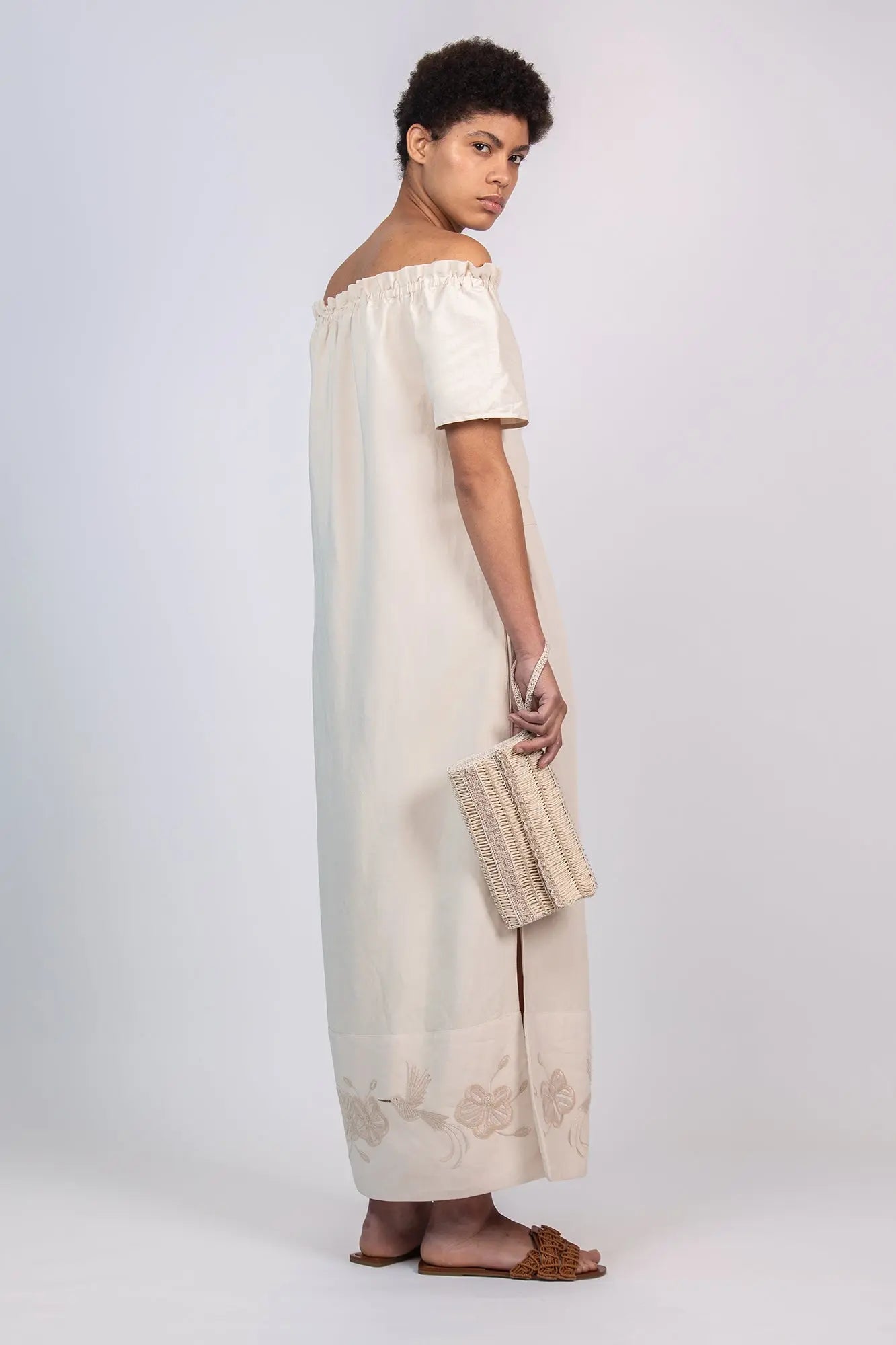 Logan Dress | Ecru