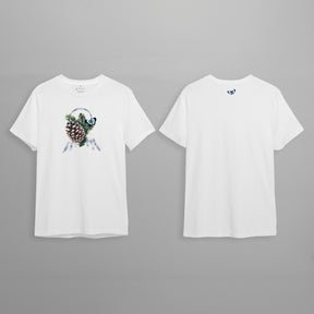 Winter Hand-Embroidered Organic Cotton T-Shirt